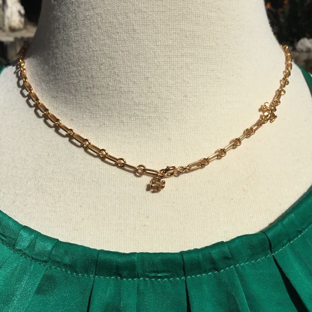 TORY BURCH VINTAGE GOLD KIRA NECKLACE - Picture 5 of 7